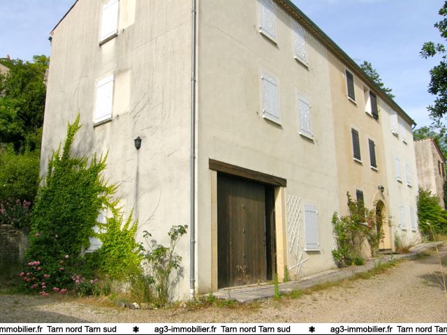 Immobilier Tarn, grande maison en pierre restaure 330 m, 18 chambres, possibilits d